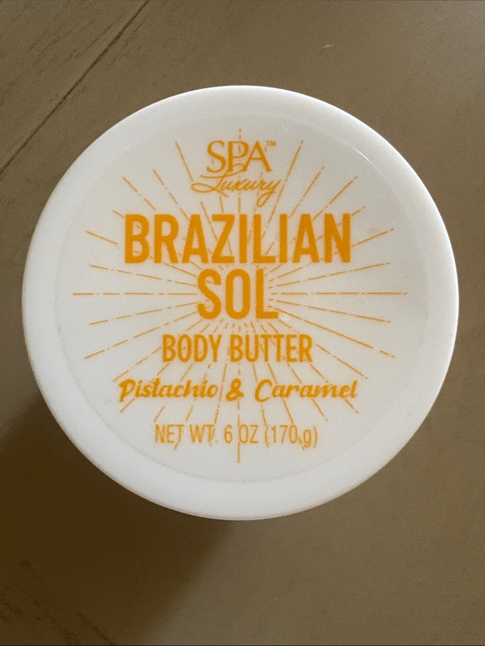 Pistachio & Caramel Body Butter - White & Orange